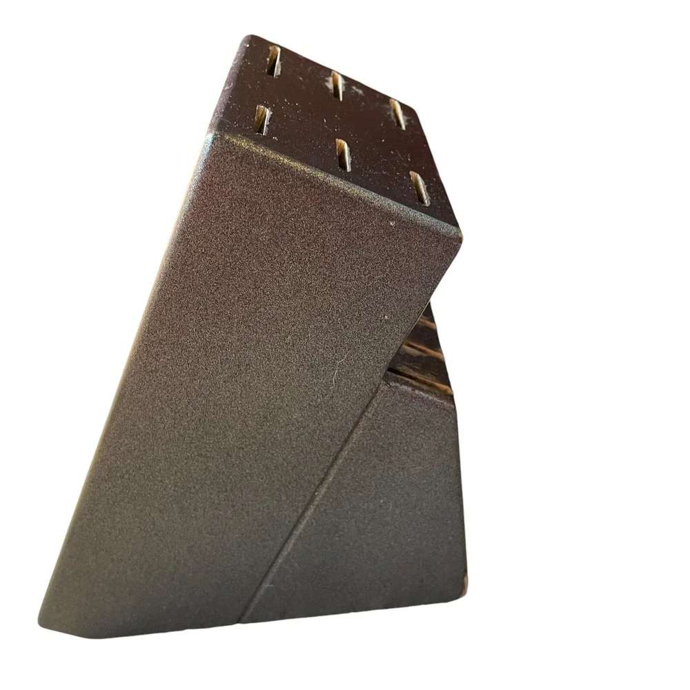 ZWILLING J.A. HENCKELS 12-SLOT BLACK HARDWOOD‎ KNIFE BLOCK ONLY